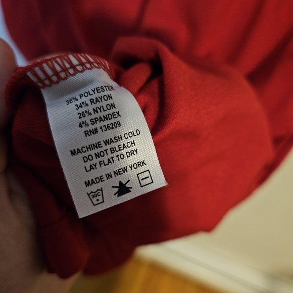 Hatch Dress Red T-Shirt Oversized Loose Fit Maternity Size XL Casual Solid Crew - Picture 8 of 9